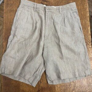 BANANA REPUBLIC MENS 100% LINEN SHORTS SIZE 33